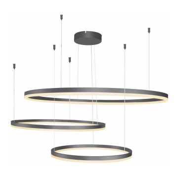 Azzardo AZ4707 - LED luster na lanku HALO LED/130W/230V čierny