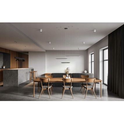 Azzardo AZ4707 - LED luster na lanku HALO LED/130W/230V čierny