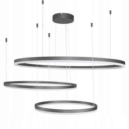 Azzardo AZ4707 - LED luster na lanku HALO LED/130W/230V čierny