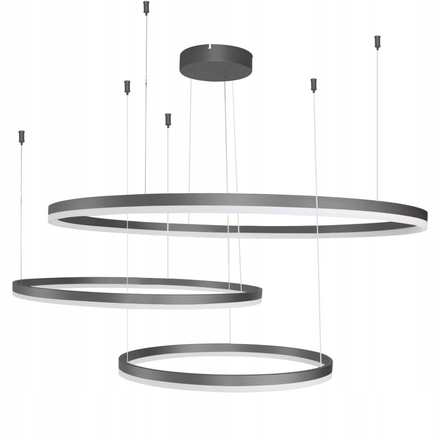 Azzardo AZ4707 - LED luster na lanku HALO LED/130W/230V čierny