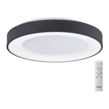 Azzardo AZ4991 - LED Stmievateľné stropné svietidlo SANTANA LED/50W/230V čierna + diaľkové ovládanie