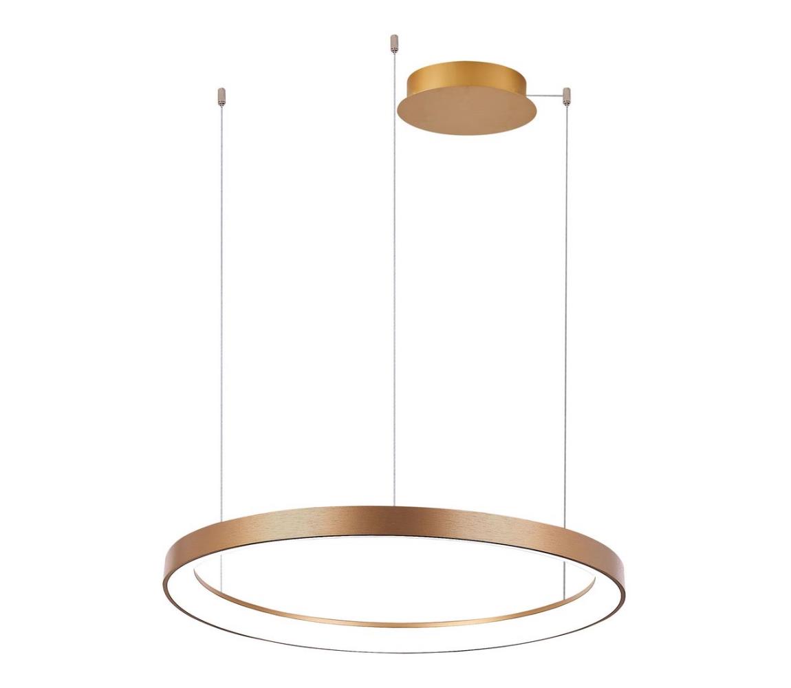 Azzardo Azzardo -LED Stmievateľný luster na lanku AGNES LED/60W/230V pr. 78 cm zlatá 