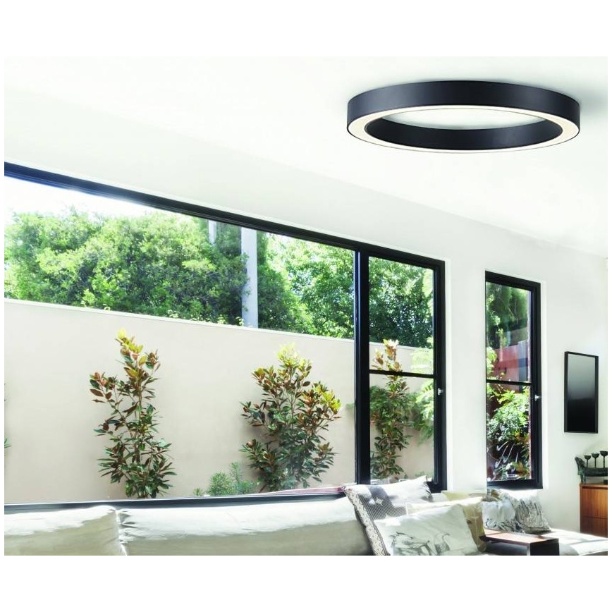Azzardo AZ5035 - LED Stmievateľné stropné svietidlo MARCO LED/60W/230V čierna + diaľkové ovládanie