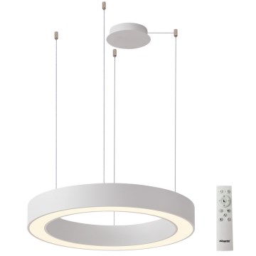 Azzardo AZ5052 - LED stmievateľný luster na lane MARCO LED/100W/230V biela + diaľkové ovládanie