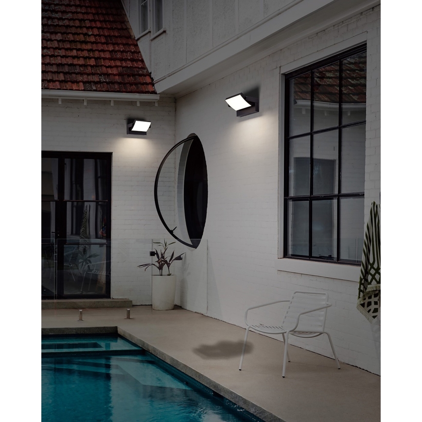 Azzardo AZ5340 - LED Vonkajšie nástenné svietidlo so senzorom DURANTE LED/21W/230V IP54