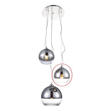 Azzardo - Náhradné sklo k lustru BALL - malé pr. 18 cm