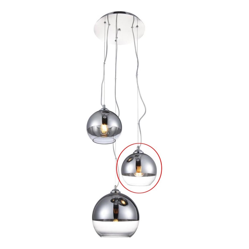 Azzardo - Náhradné sklo k lustru BALL - malé pr. 18 cm