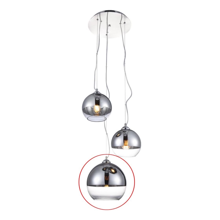 Azzardo - Náhradné sklo k lustru BALL - veľké pr. 24 cm