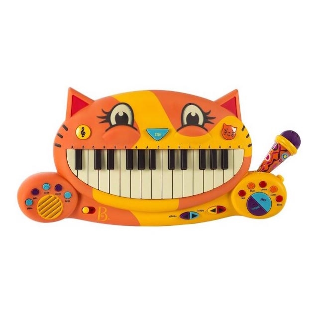 B-Toys - Detské piano s mikrofónom Kočka 4xAA