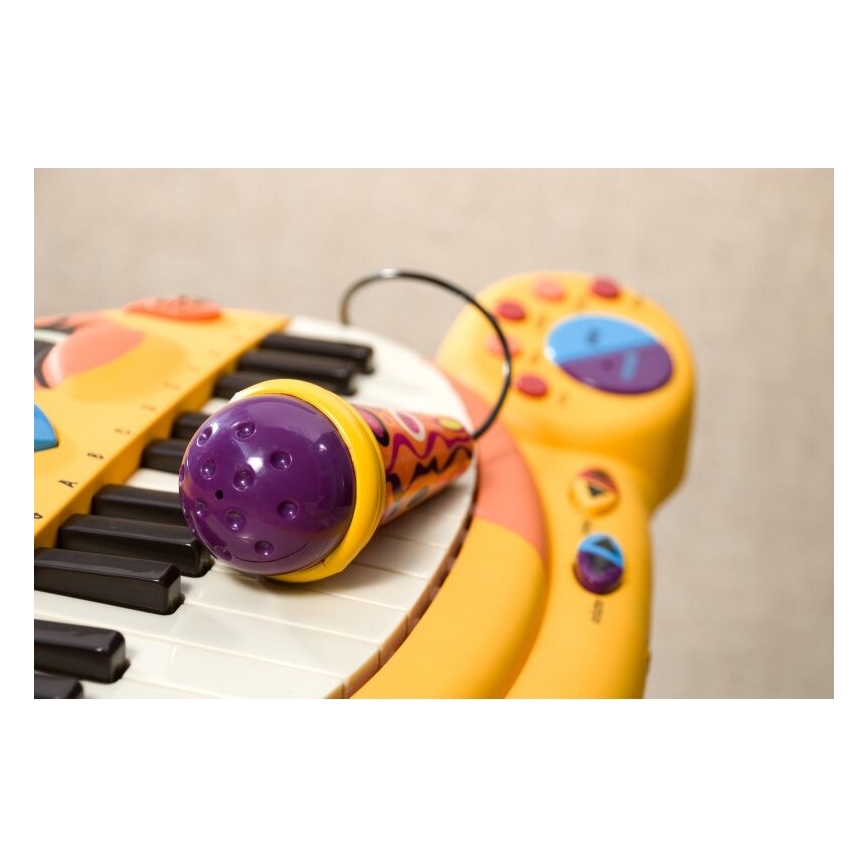 B-Toys - Detské piano s mikrofónom Kočka 4xAA
