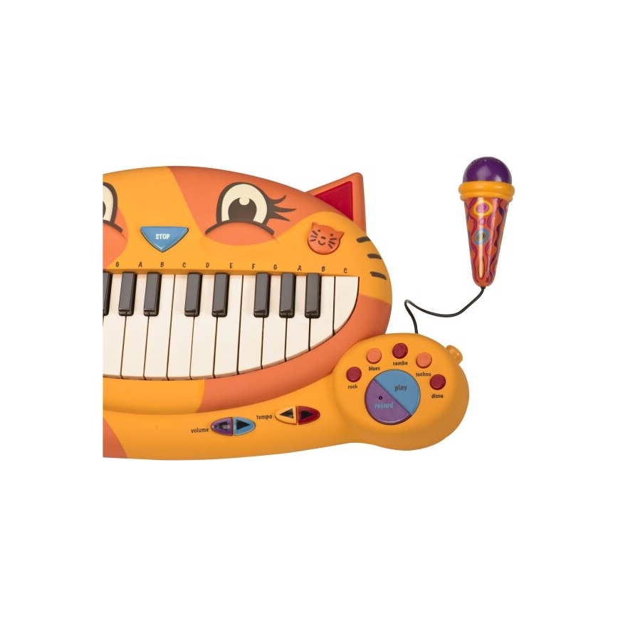 B-Toys - Detské piano s mikrofónom Kočka 4xAA