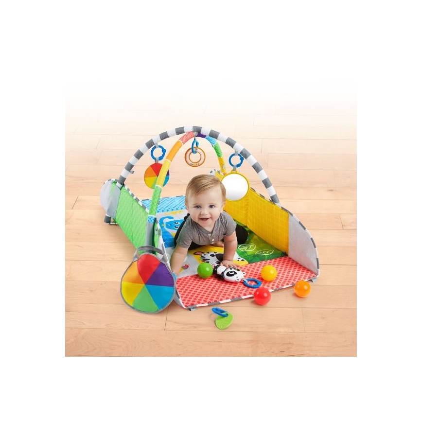Baby Einstein - Detská hracia deka 5v1 PATCH'S COLOR PLAYSPACE 3xAAA