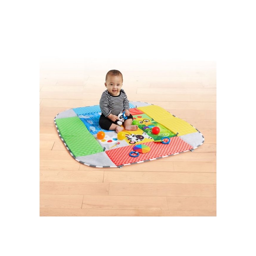 Baby Einstein - Detská hracia deka 5v1 PATCH'S COLOR PLAYSPACE 3xAAA