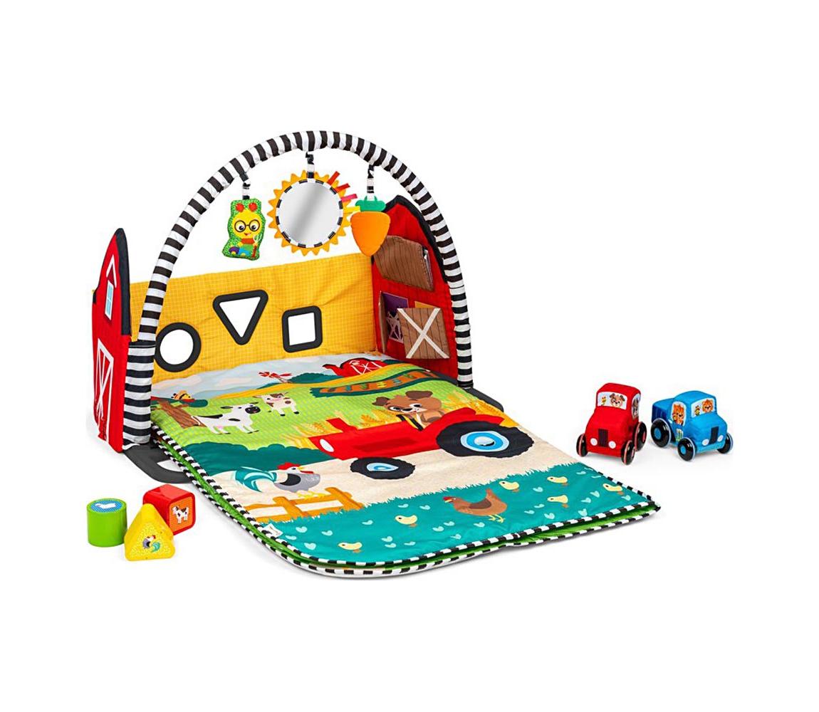 Baby Einstein - Detská hracia deka BUSY BARNYARD 4xAA 17327-2