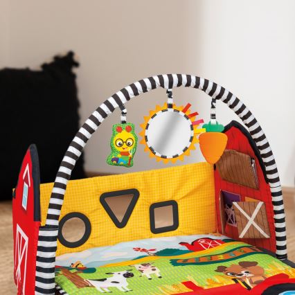 Baby Einstein - Detská hracia deka BUSY BARNYARD 4xAA