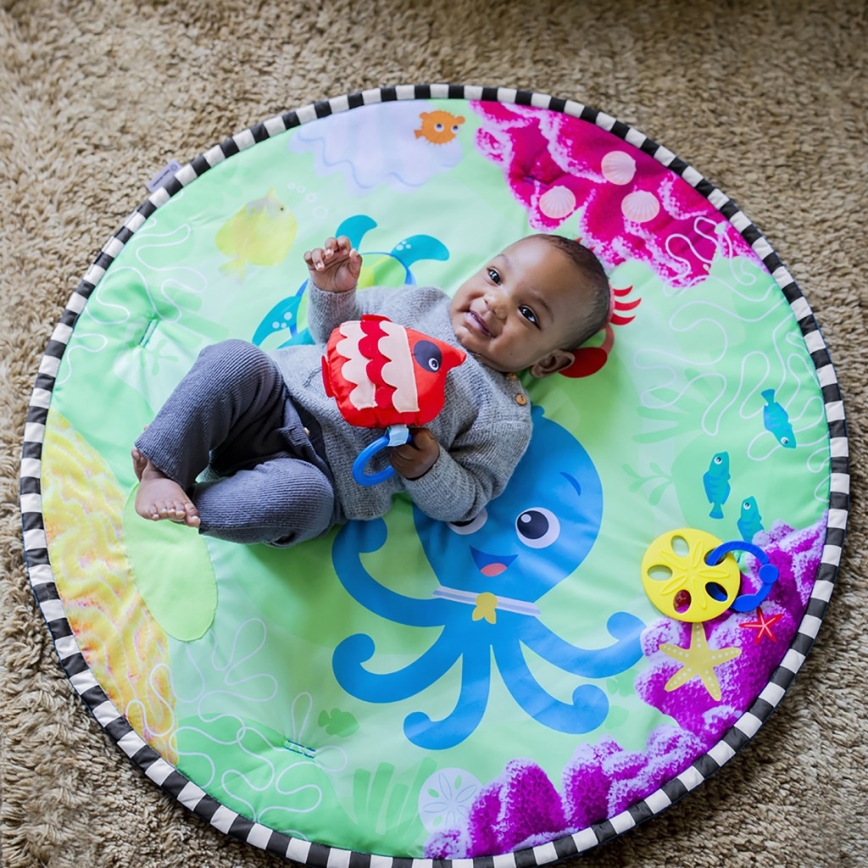Baby Einstein - Detská hracia deka s vodnou podložkou 2v1 SEA FLOOR EXPLORERS