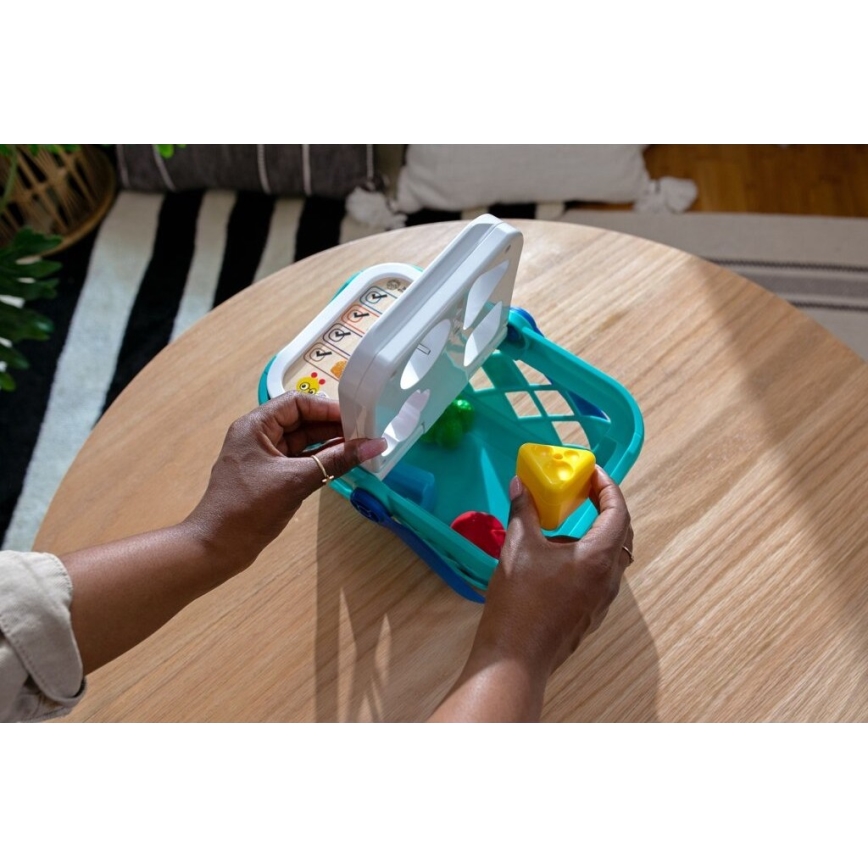 Baby Einstein - Detský interaktívny nákupný košík MAGIC TOUCH HAPE 3xAAA