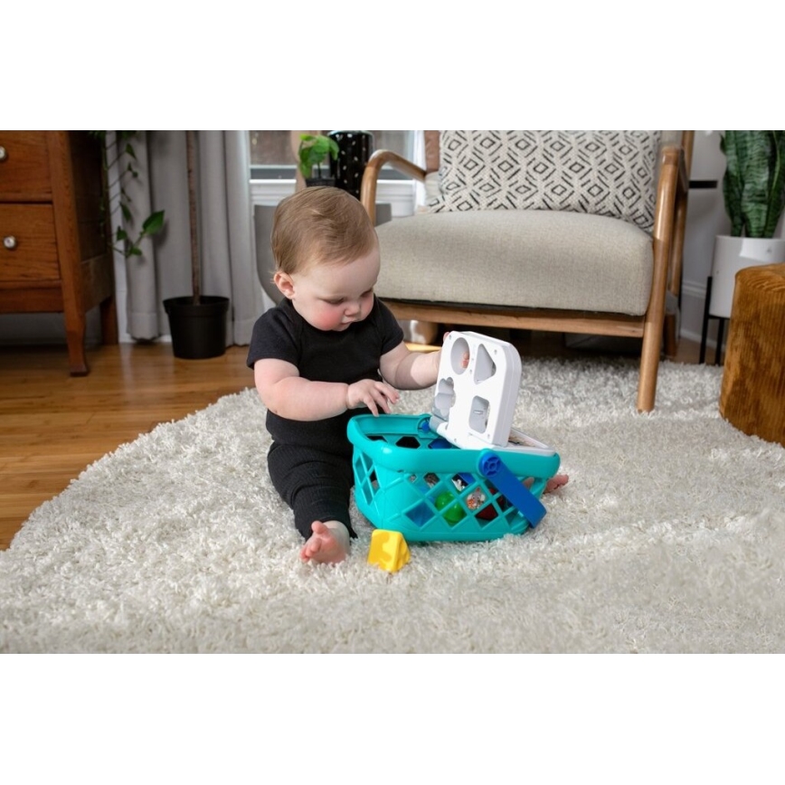 Baby Einstein - Detský interaktívny nákupný košík MAGIC TOUCH HAPE 3xAAA