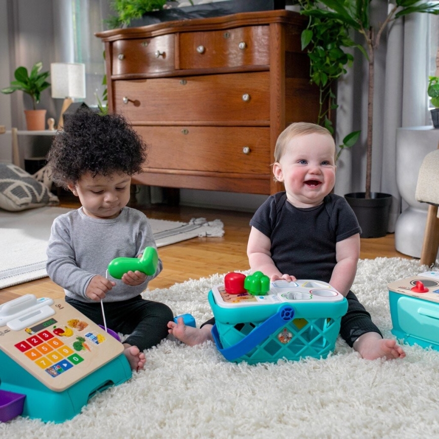 Baby Einstein - Detský interaktívny nákupný košík MAGIC TOUCH HAPE 3xAAA