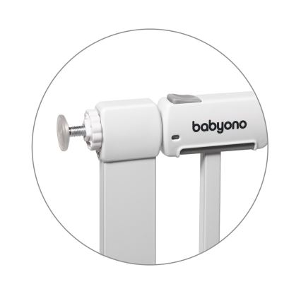 BabyOno - Bezpečnostná bránka 75-96 cm biela