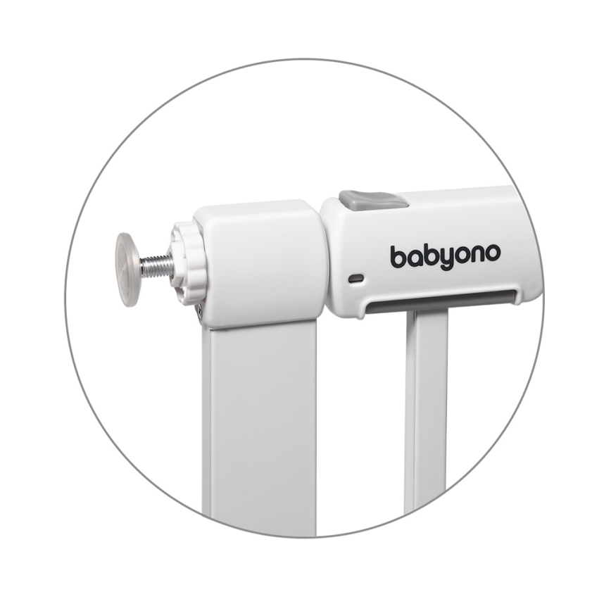 BabyOno - Bezpečnostná bránka 75-96 cm biela