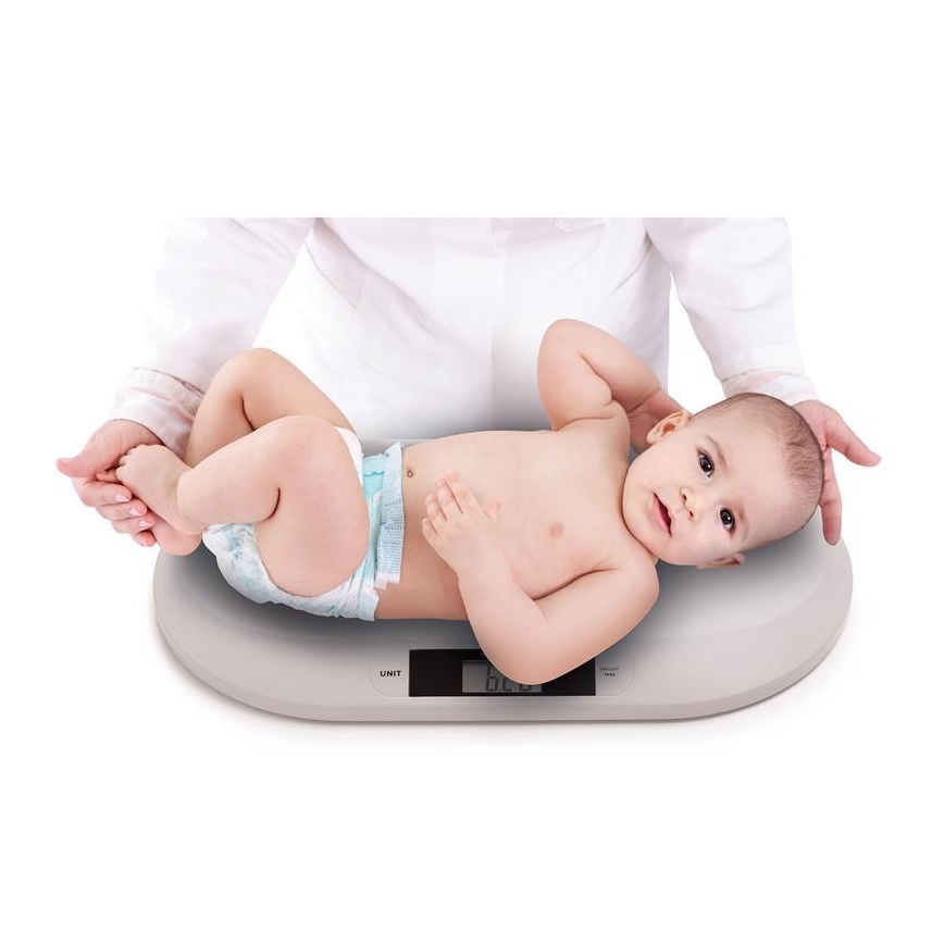 BabyOno - Detská digitálna váha 2xAAA šedá