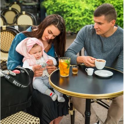 BabyOno - Prebaľovacia taška na kočík Best Time Ever čierna