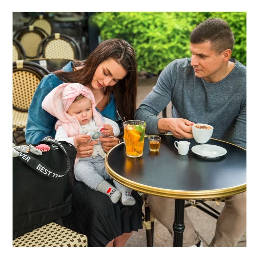 BabyOno - Prebaľovacia taška na kočík Best Time Ever čierna
