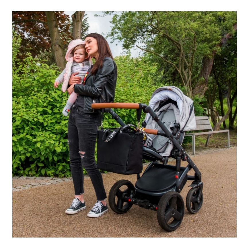 BabyOno - Prebaľovacia taška na kočík Best Time Ever čierna