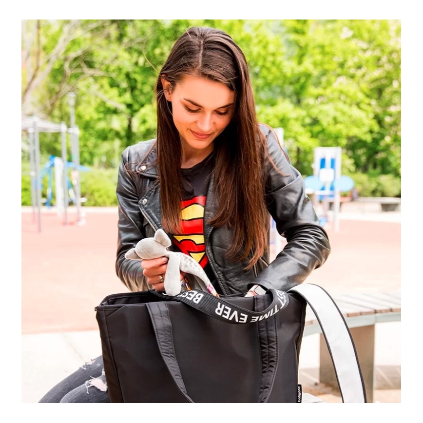 BabyOno - Prebaľovacia taška na kočík Best Time Ever čierna