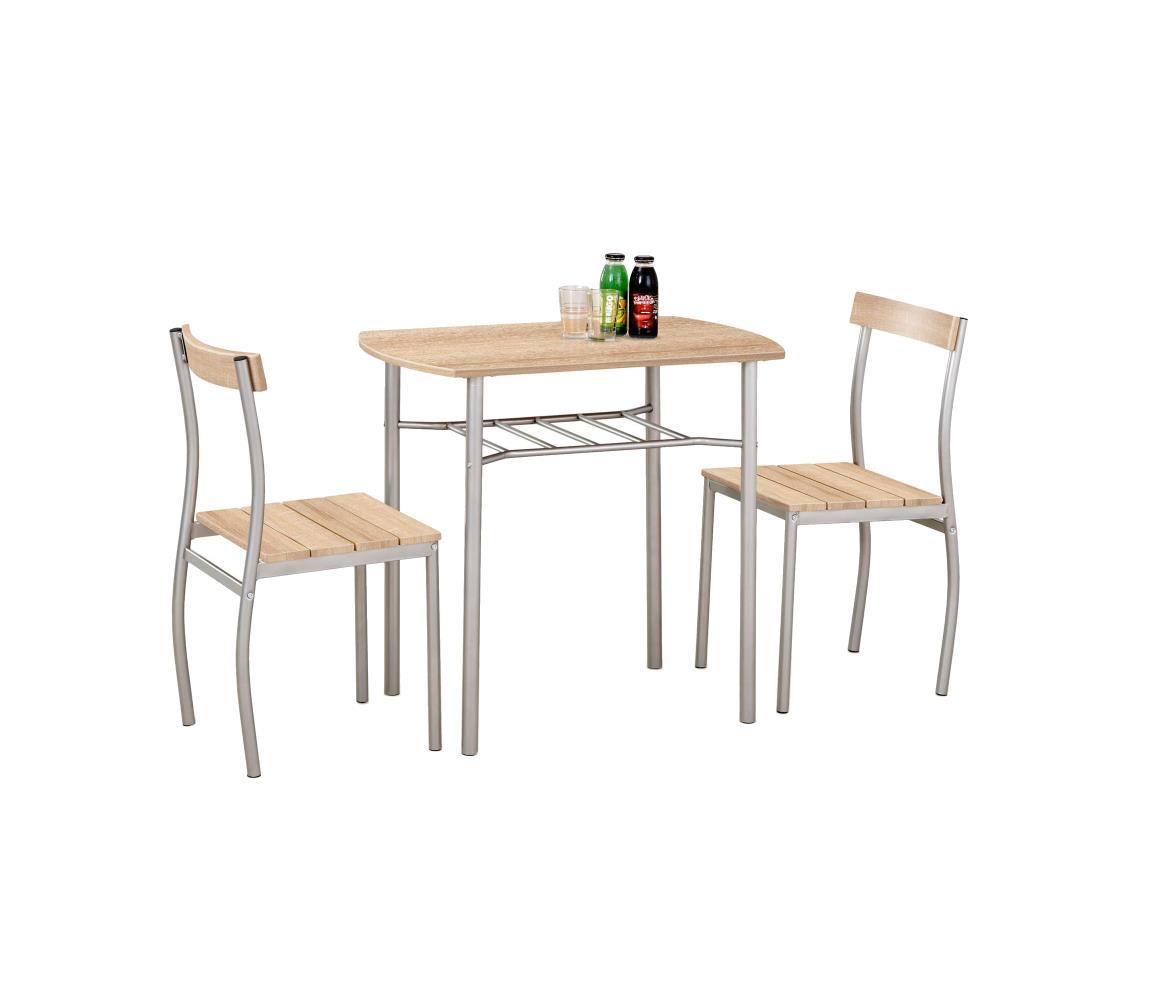 Halmar Balkónová zostava LANCE 82x50 cm kov/dub sonoma V-CH-LANCE-ZESTAW-SONOMA