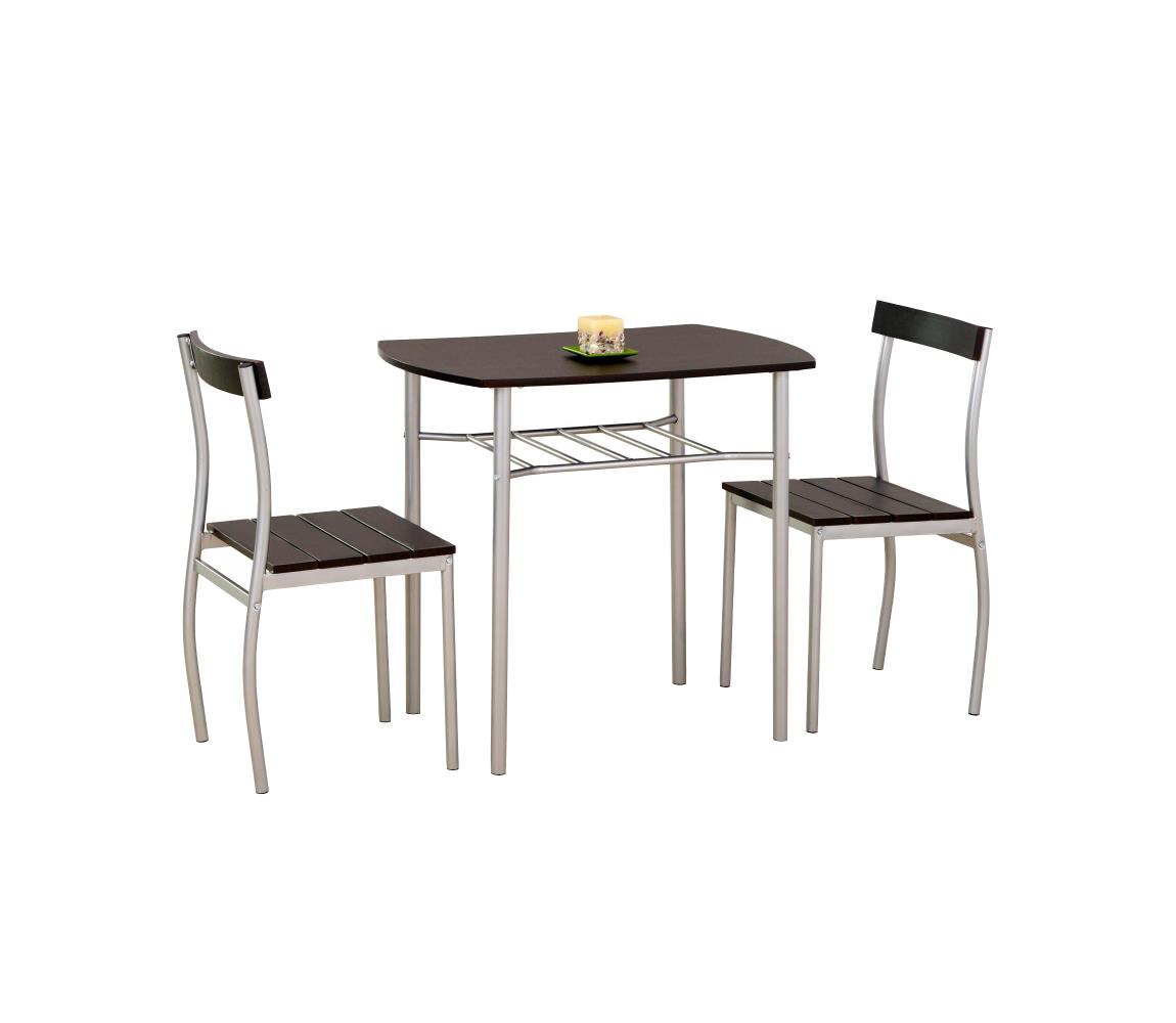 Halmar Balkónová zostava LANCE 82x50 cm kov/wenge V-CH-LANCE-ZESTAW-WENGE