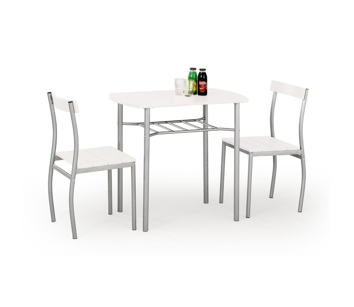 Halmar Balkónový set LANCE kov/biela V-CH-LANCE-ZESTAW-BIAŁY