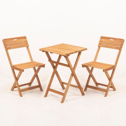 Balkónový set s vankúšmi buk