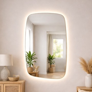 Baltica Design - LED Kúpeľňové nástenné zrkadlo s podsvietením STONE CALM LED/15W/230V 4500K 90x60 cm IP65