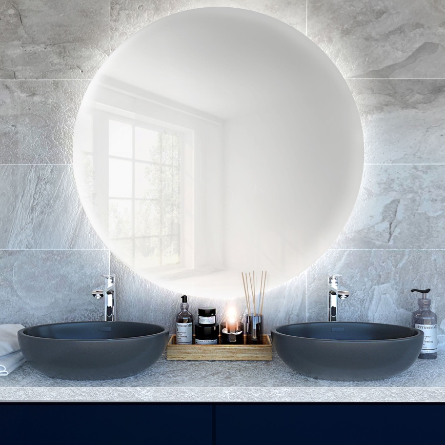 Baltica Design - LED Kúpeľňové nástenné zrkadlo s podsvietením BRIGHT LED/15W/230V 6500K pr. 70 cm IP65