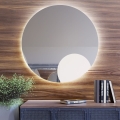 Baltica Design - LED nástenné kúpeľňové zrkadlo s podsvietením BRIGHT LED/15W/230V 4500K priemer 70 cm IP65