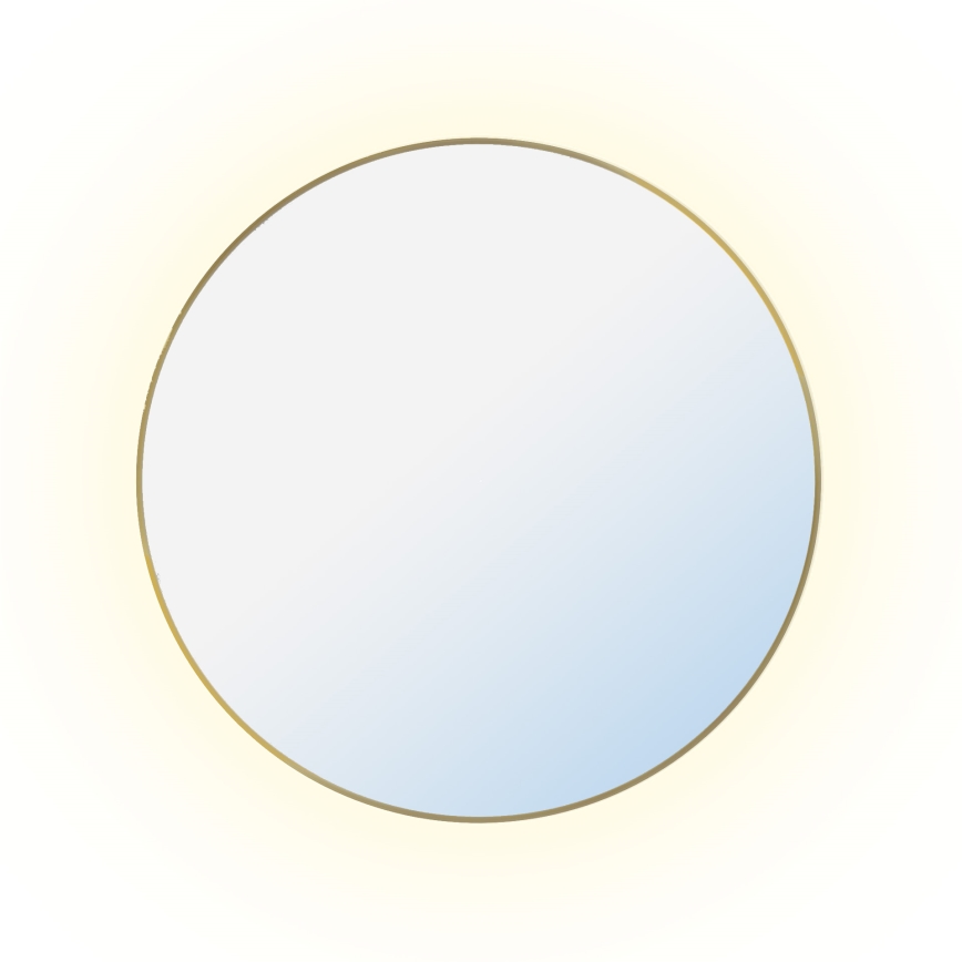 Baltica Design - LED Kúpeľňové nástenné zrkadlo s podsvietením BRIGHT LED/15W/230V 4500K, priemer 100 cm, IP65, zlaté