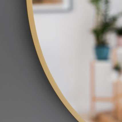 Baltica Design - LED Kúpeľňové nástenné zrkadlo s podsvietením BRIGHT LED/15W/230V 4500K, priemer 100 cm, IP65, zlaté