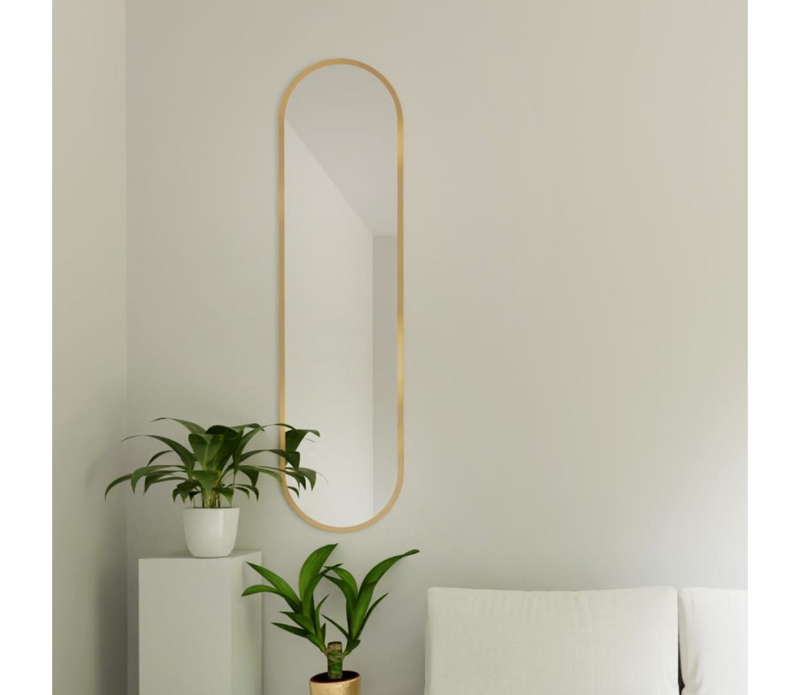Baltica Design - Nástenné zrkadlo TINY BORDER 155x40 cm zlaté TINY BORDER Pastille 155x40 Golden