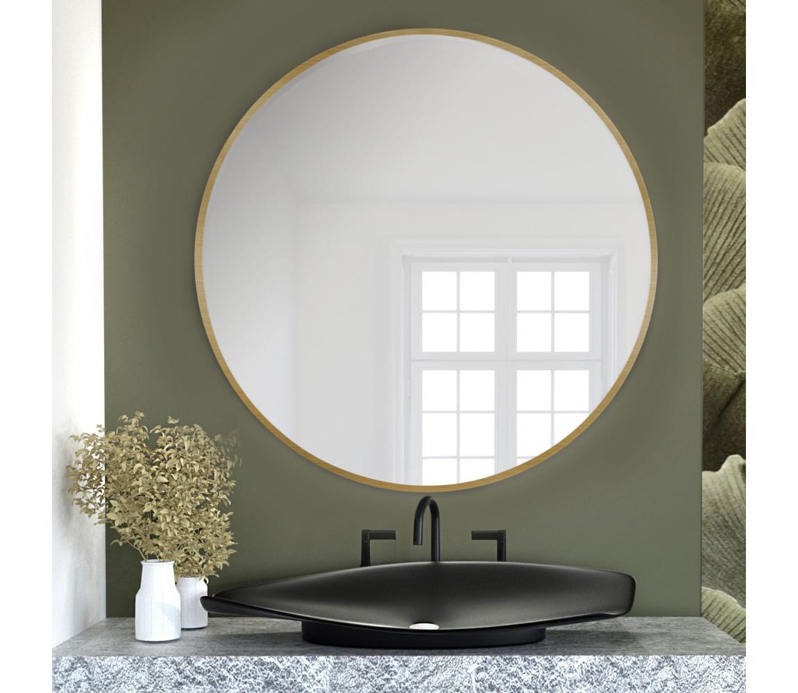 Baltica Design - Nástenné zrkadlo TINY BORDER pr. 60 cm zlaté Tiny Border Round 60 Golden