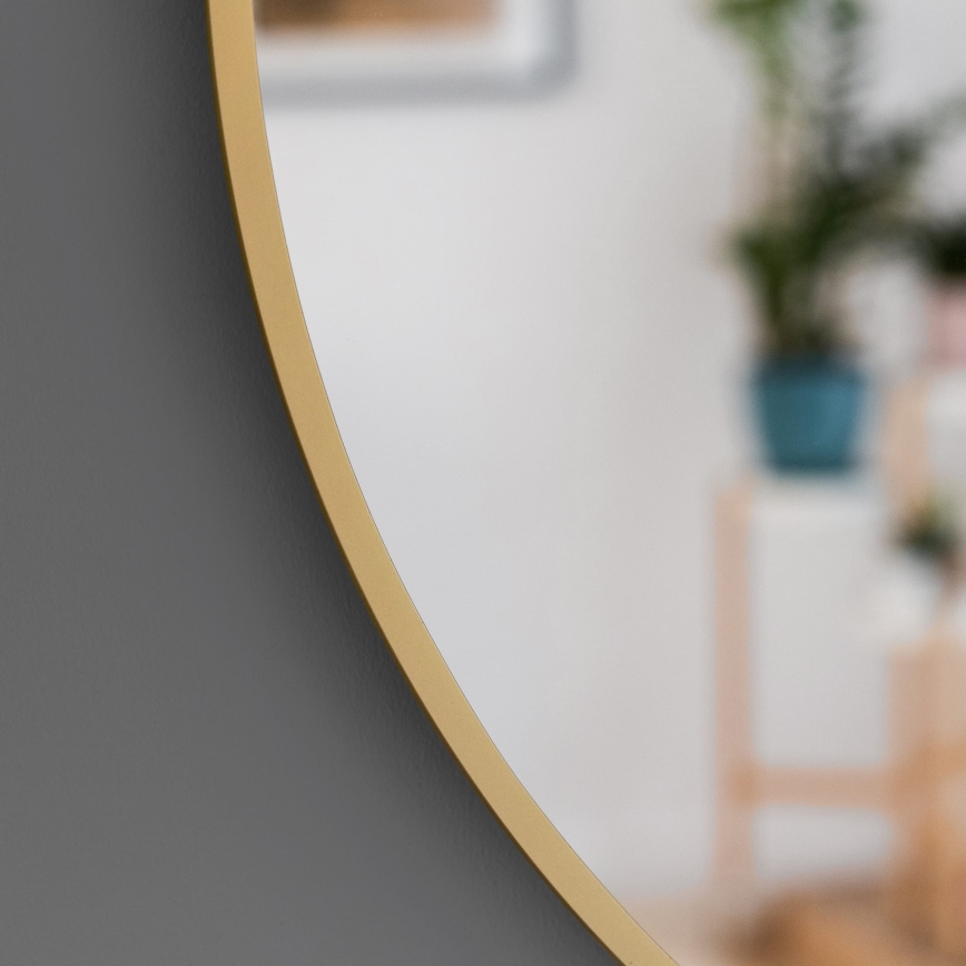 Baltica Design - Nástenné zrkadlo TINY BORDER pr. 60 cm zlaté