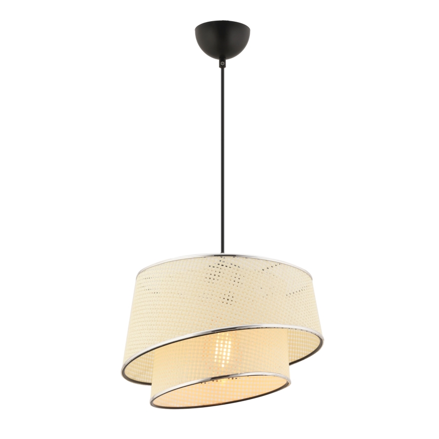 BARETTE stropná lampa 1xE27/60W/230V krémová/lesklý chróm