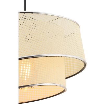 BARETTE stropná lampa 1xE27/60W/230V krémová/lesklý chróm