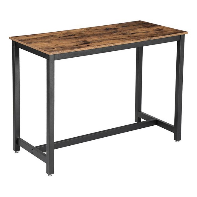 Barový stolík BARTIS hnedá/čierna