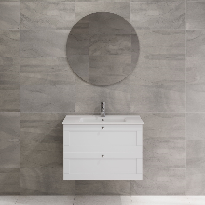 BATH DELUXE 01-080-00-58-00 - Kúpeľňové zrkadlo NORDBORG pr. 80 cm