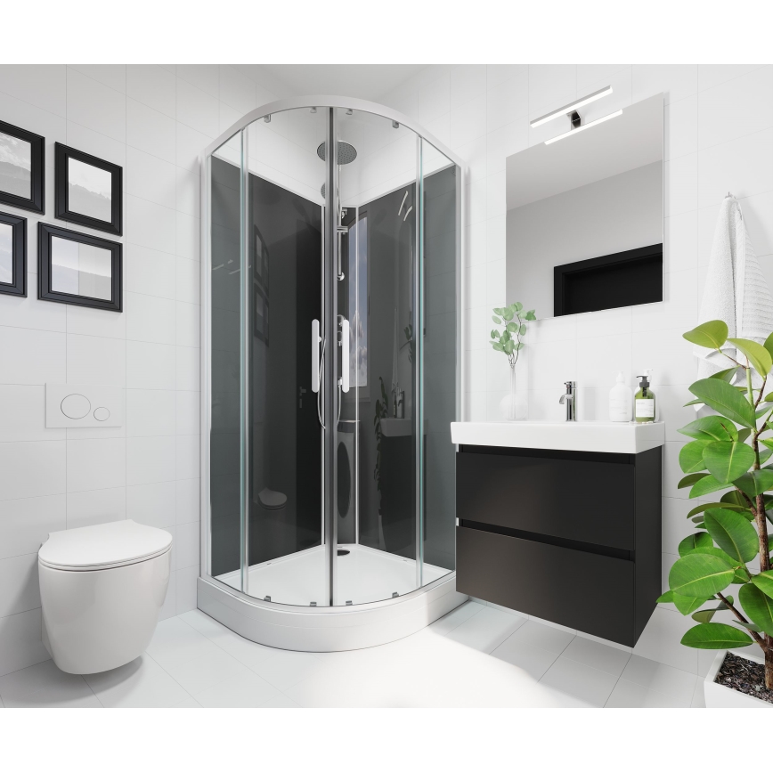 BATH DELUXE 01-080-01-58-00 - Kúpeľňové zrkadlo NORDBORG 80x75 cm