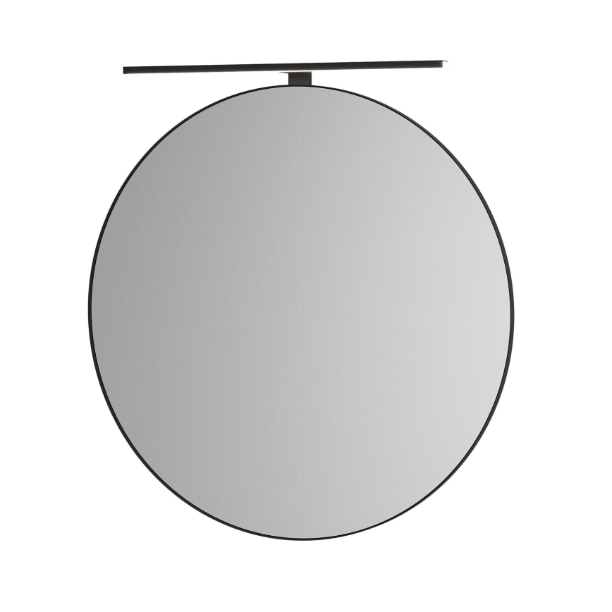 BATH DELUXE 01-080-09-02-00 - Kúpeľňové zrkadlo BORGSTED pr. 80 cm čierna