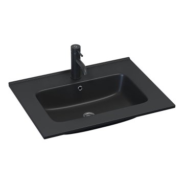 BATH DELUXE 06-060-27-02-00 - Zapustené umývadlo HYGE 61x46 cm keramika/čierna