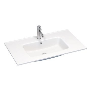 BATH DELUXE 06-080-27-11-00 - Zapustené umývadlo LILLESNAD 81x46 cm keramika/biela